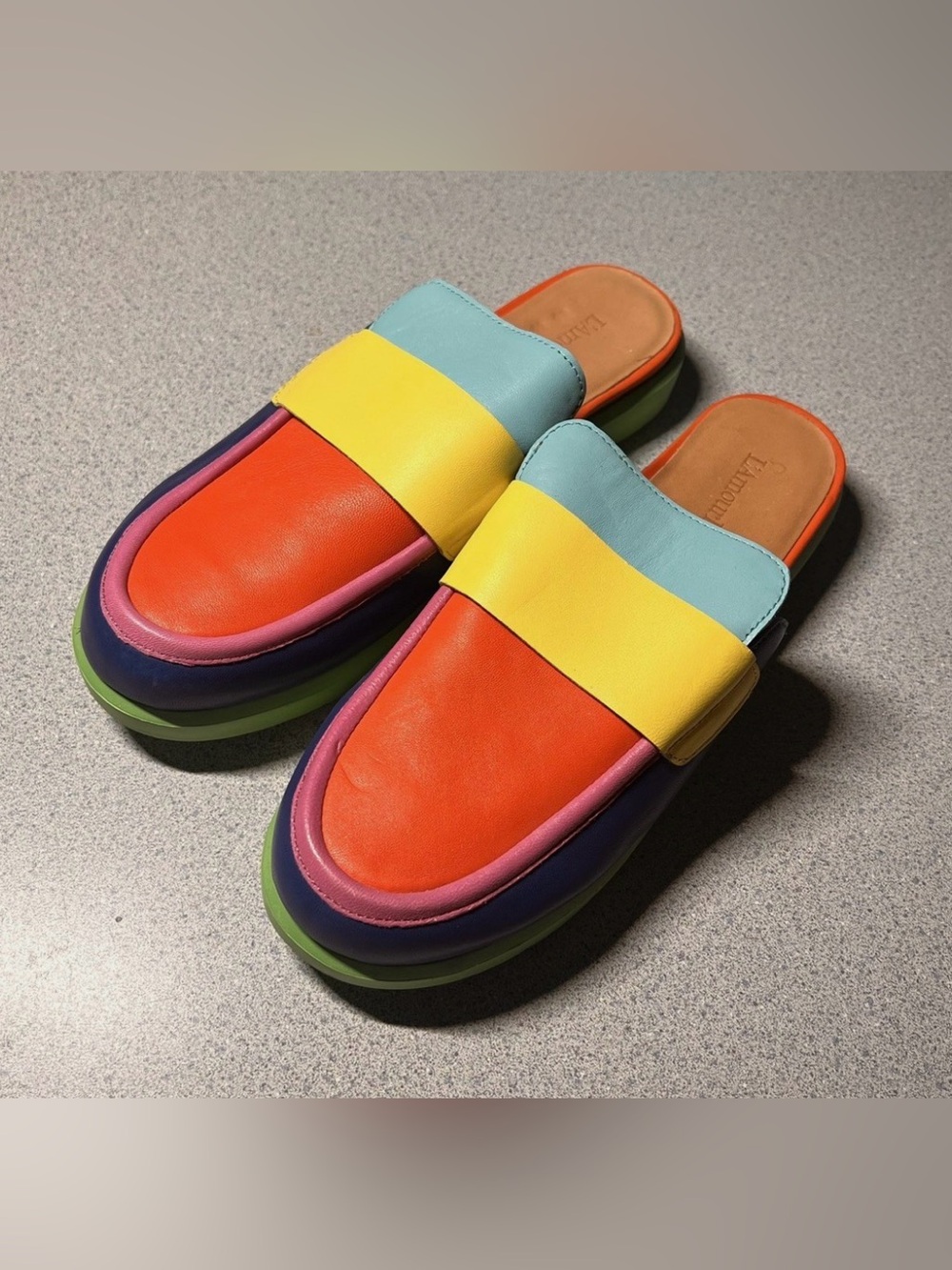 L'Amour Des PiedsSaccar Multicolor Loafer Mules Women’s size 9 1/2 M